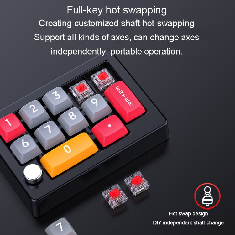 MKESPN 13 Keys RGB Multi-Function Macro Programming Mechanical Keypad Wired With Knob Keyboard(White) - Mini Keyboard by MKESPN | Online Shopping South Africa | PMC Jewellery | Buy Now Pay Later Mobicred