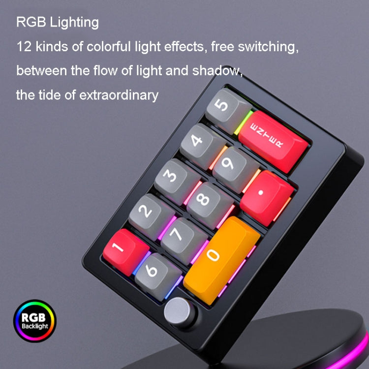 MKESPN 13 Keys RGB Multi-Function Macro Programming Mechanical Keypad Wired With Knob Keyboard(Black) - Mini Keyboard by MKESPN | Online Shopping South Africa | PMC TechLife | Buy Now Pay Later Mobicred