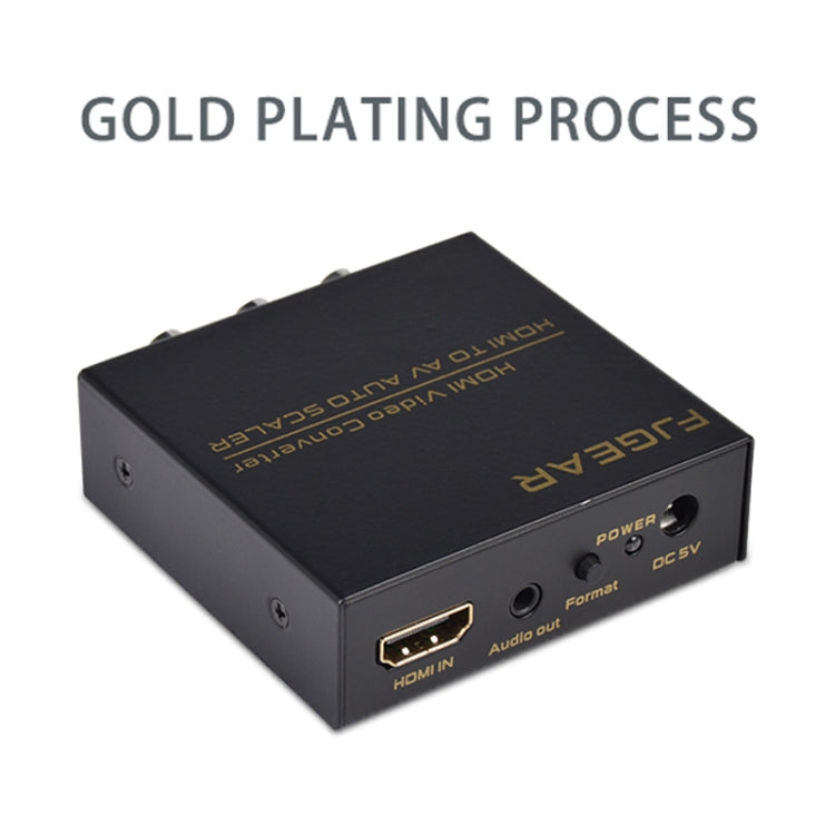 FJGEAR FJ-HA1308 HDMI To AV Converter Support NTSC PAL With Auto Screen Scaling - Converter by FJGEAR | Online Shopping South Africa | PMC Jewellery | Buy Now Pay Later Mobicred