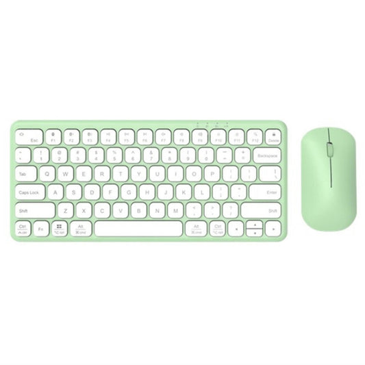 B087 2.4G Portable 78 Keys Dual Mode Wireless Bluetooth Keyboard And Mouse, Style: Keyboard Mouse Set Green - Wireless Keyboard by PMC Jewellery | Online Shopping South Africa | PMC Jewellery | Buy Now Pay Later Mobicred