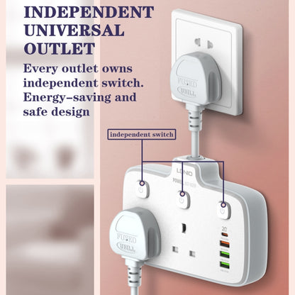 LDNIO Without Wire Adapter Plug Board Converter, Specification: Universal Hole UK Plug - Extension Socket by LDNIO | Online Shopping South Africa | PMC Jewellery | Buy Now Pay Later Mobicred