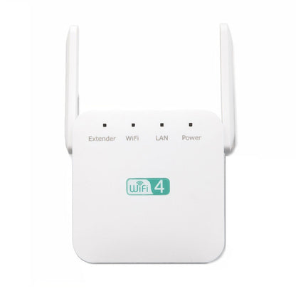 2.4G 300M Wi-Fi Amplifier Long Range WiFi Repeater Wireless Signal Booster EU Plug White - Broadband Amplifiers by PMC Jewellery | Online Shopping South Africa | PMC Jewellery | Buy Now Pay Later Mobicred