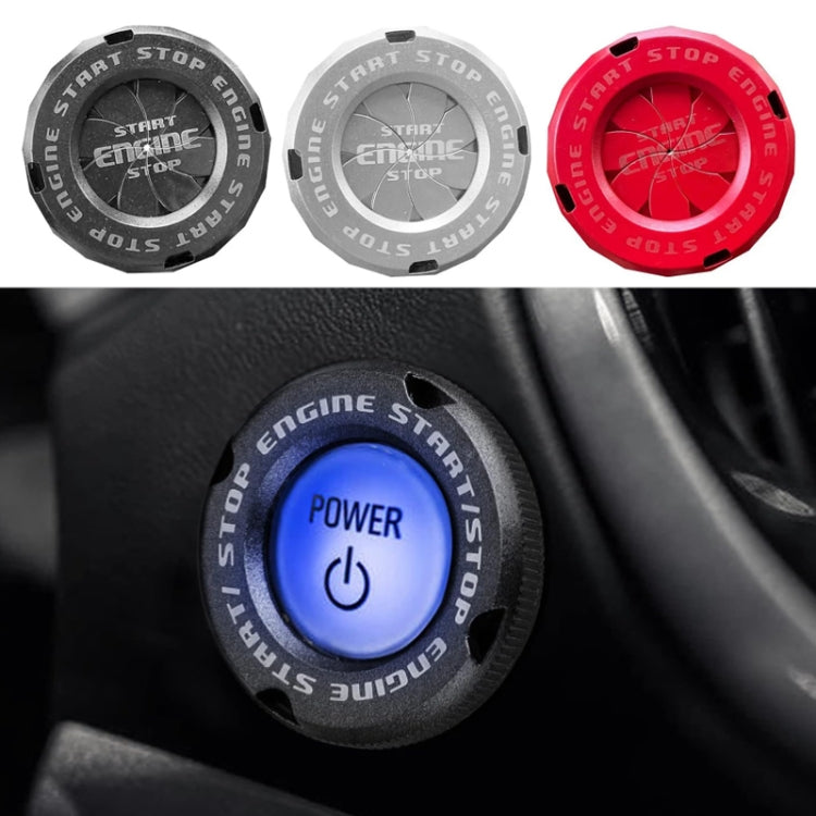 Car Motorcycle One-button Start Button Ignition Switch Rotating Protective Cover(Red) - Decoration Rings by PMC Jewellery | Online Shopping South Africa | PMC Jewellery | Buy Now Pay Later Mobicred