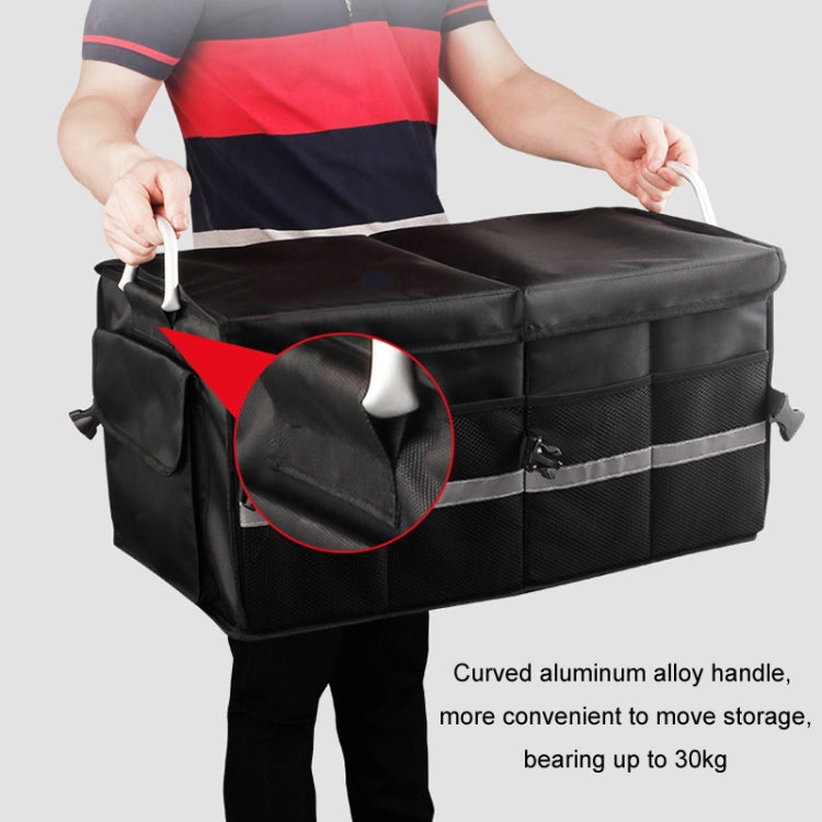 Car Trunk Storage Box Oxford Cloth Folding Organizer With Reflective Strips, Color: Small Gray - Stowing Tidying by PMC Jewellery | Online Shopping South Africa | PMC Jewellery | Buy Now Pay Later Mobicred