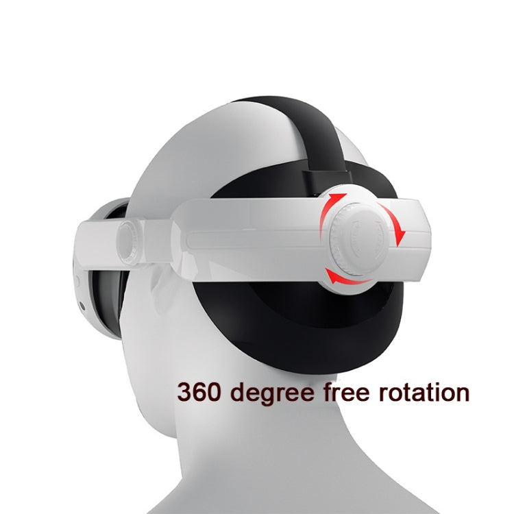 For Meta Quest 3 VR  iplay Head Strap Reduce Pressure Adjustable Headband(White) - VR Accessories by PMC TechLife | Online Shopping South Africa | PMC TechLife