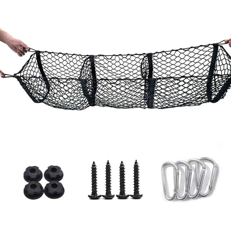 Pickup Truck Three-dimensional Net Bag Off-road Vehicle Trunk Luggage Net Bag, Size: 120x30cm(Three Pocket) - Stowing Tidying by PMC Jewellery | Online Shopping South Africa | PMC Jewellery | Buy Now Pay Later Mobicred