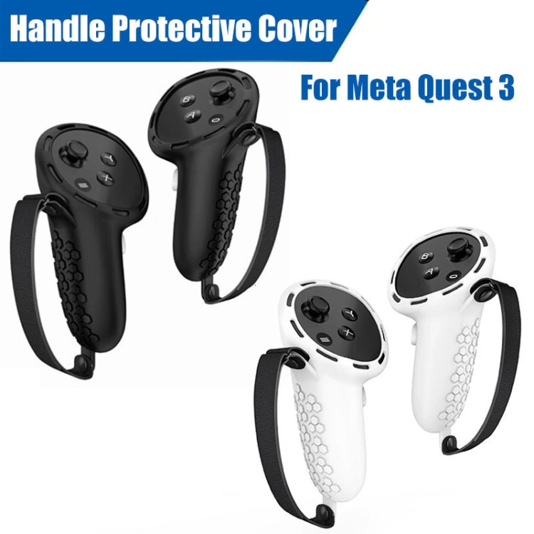 For Meta Quest 3 Controller Silicone Anti-Slip Protective Cover VR Accessories(White) - VR Accessories by PMC Jewellery | Online Shopping South Africa | PMC Jewellery | Buy Now Pay Later Mobicred