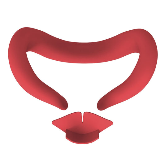 For Meta Quest 3 Silicone Face Cover Eye Mask with Nose Pad(Red) - VR Accessories by PMC Jewellery | Online Shopping South Africa | PMC Jewellery