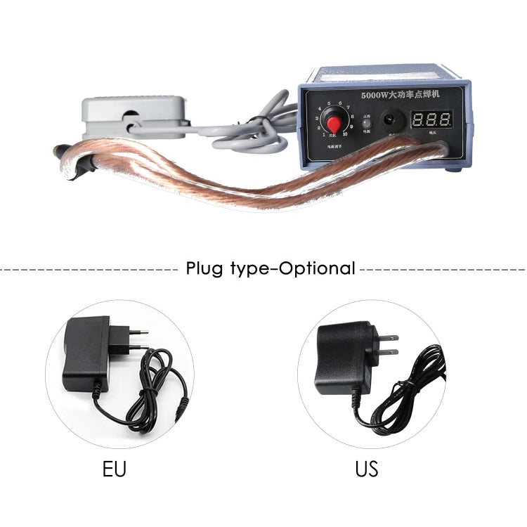 Portable 18650 Battery Spot Welder 5000W High Power Handheld Spot Welding Machine, Style: Automatic Version EU Plug - Others by PMC Jewellery | Online Shopping South Africa | PMC Jewellery