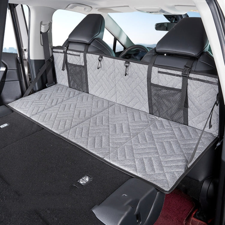 Car Camping Bed Folding Board SUV Rear Row Extension Board For Tesla, Color: Gray Embossed - Seat Accessories by PMC Jewellery | Online Shopping South Africa | PMC Jewellery | Buy Now Pay Later Mobicred