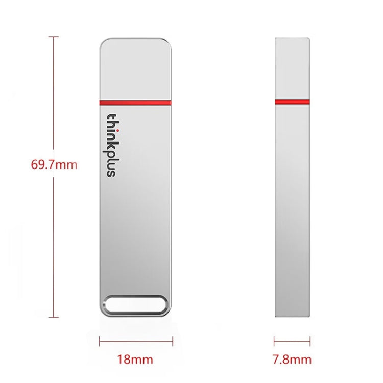 Lenovo Thinkplus TU100Pro USB3.1 Solid State Flash Drive High Capacity Metal USB Memory Disk, Size: 512G(Gray) - USB Flash Drives by Lenovo | Online Shopping South Africa | PMC Jewellery | Buy Now Pay Later Mobicred