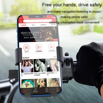 Anti-shake Automatic Locking Motorcycle Navigation Mobile Phone Holder, Random Color Delivery(J3 Car handlebar) - Holder by PMC Jewellery | Online Shopping South Africa | PMC Jewellery | Buy Now Pay Later Mobicred