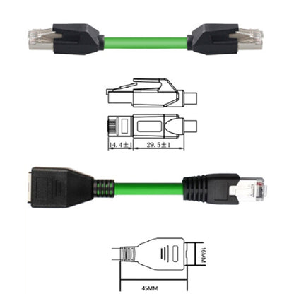 12m CAT6 Double Shielded Gigabit Industrial Cable Vibration-Resistant And Highly Flexible Drag Chain Cable - Lan Cable and Tools by PMC Jewellery | Online Shopping South Africa | PMC Jewellery