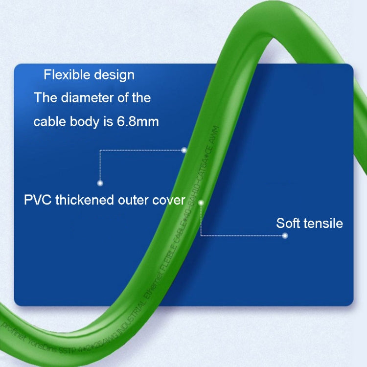 20m CAT6 Double Shielded Gigabit Industrial Cable Vibration-Resistant And Highly Flexible Drag Chain Cable - Lan Cable and Tools by PMC Jewellery | Online Shopping South Africa | PMC Jewellery | Buy Now Pay Later Mobicred