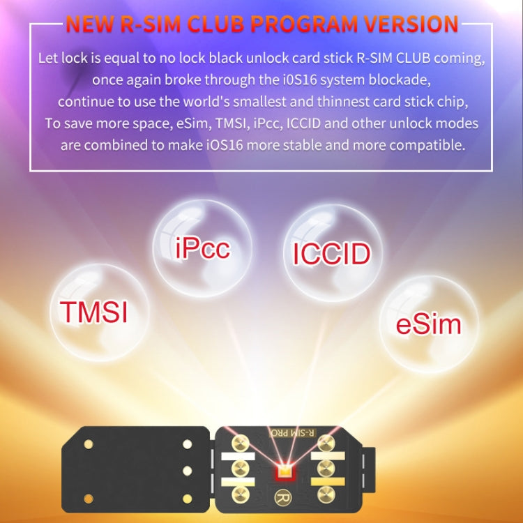 R-SIM18 CLUB Unlock Card Integrate TMSI / eSIM / ICCID / IPCC for iOS System - Unlock SIM Card by PMC TechLife | Online Shopping South Africa | PMC TechLife | Buy Now Pay Later Mobicred
