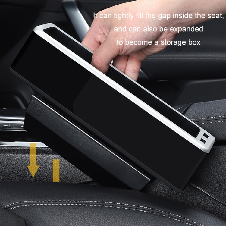 Car Seat Gap Storage Box with 2 USB Charging Port, Color:  Principal Driver Red - Stowing Tidying by PMC Jewellery | Online Shopping South Africa | PMC Jewellery | Buy Now Pay Later Mobicred