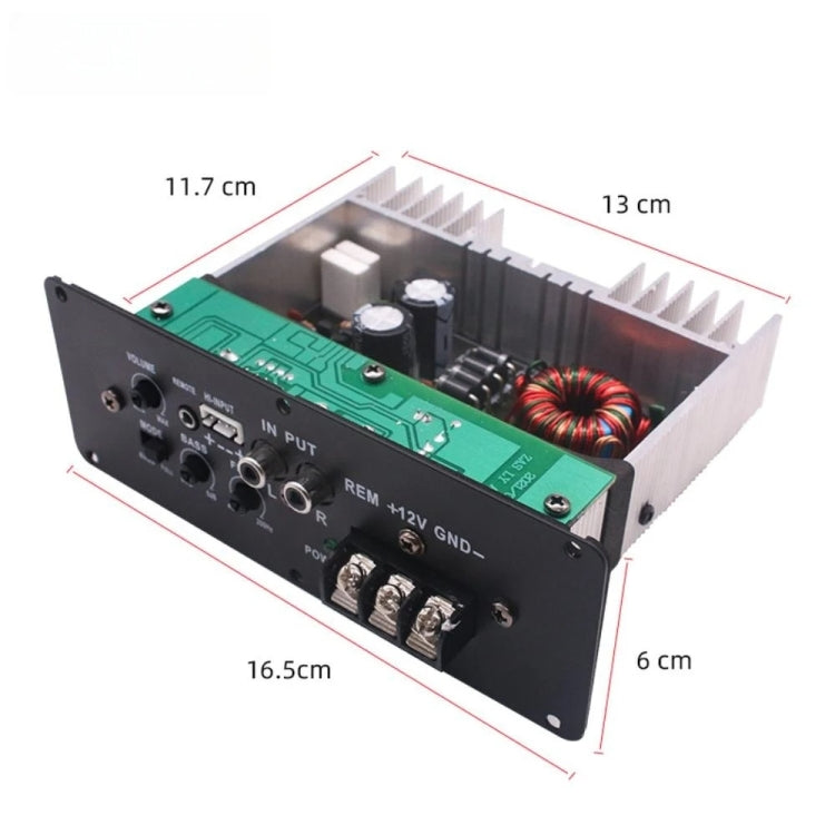 12V Car Audio Modification Ultra-thin Subwoofer Audio Amplifier Board RMS80W - Car Amplifiers by PMC Jewellery | Online Shopping South Africa | PMC Jewellery | Buy Now Pay Later Mobicred