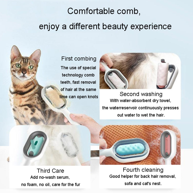 Pet Cats With Water Tank Hair Removal Comb Cleaning Hair Brush, Style: Long Hair (Blue) - Brushes by PMC Jewellery | Online Shopping South Africa | PMC Jewellery