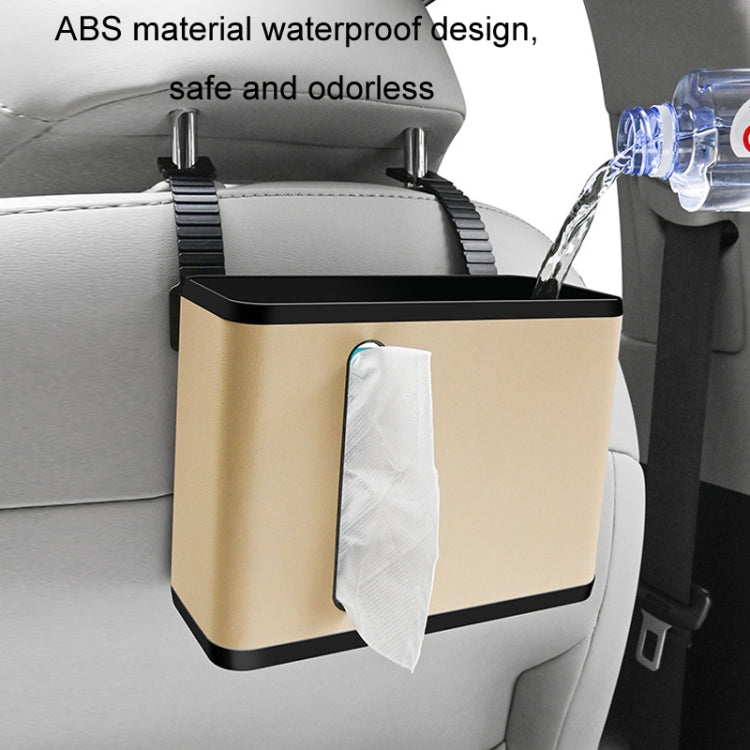 Car Seat Back Hanging Tissue Storage Box(Grey) - Stowing Tidying by PMC Jewellery | Online Shopping South Africa | PMC Jewellery | Buy Now Pay Later Mobicred