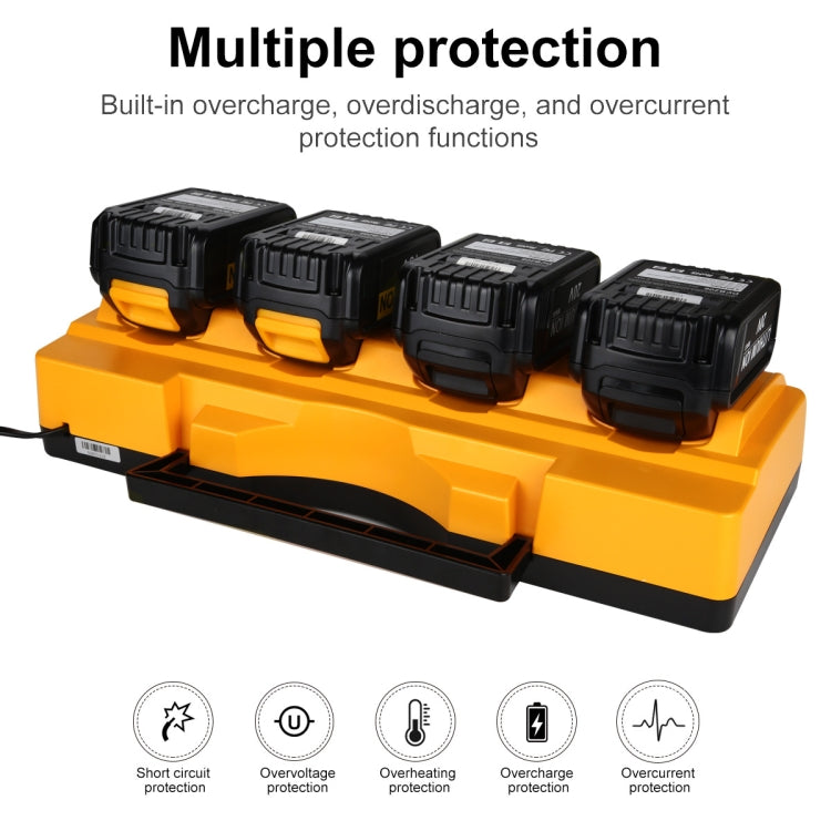 DCB104 Portable Fast Charger 12V-20V Electric Tool Lithium Battery Charger, For Dewalt DCB127 / DCB200 / DCB205 / DCB206, Plug: US - Electric Saws & Accessories by PMc TechLife | Online Shopping South Africa | PMc TechLife | Buy Now Pay Later Mobicred