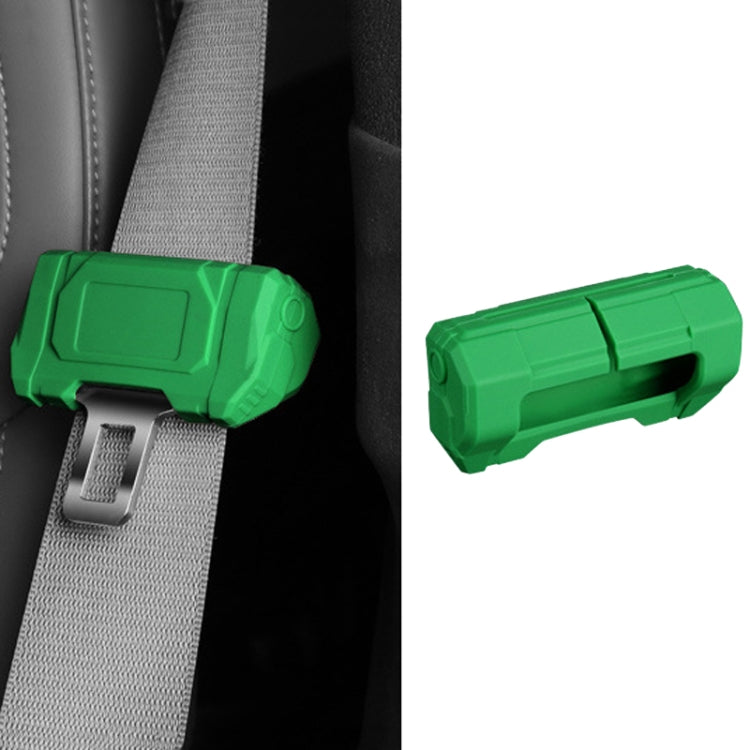 Large Car Seatbelt Buckle Protective Cover Anti Scratch Silicone Protector For Safety Belt Plugs(Green) - Seat Belts & Padding by PMC Jewellery | Online Shopping South Africa | PMC Jewellery | Buy Now Pay Later Mobicred