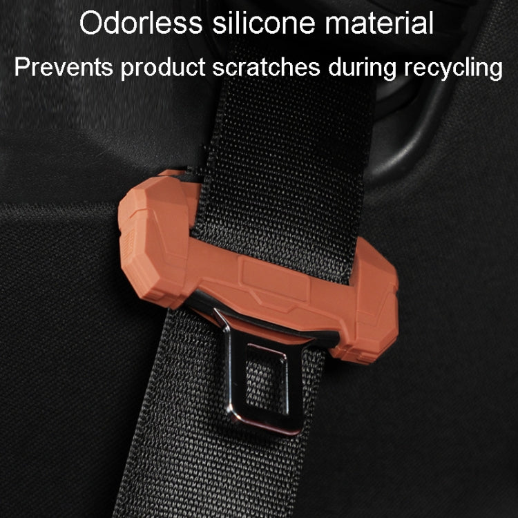 Small Car Seatbelt Buckle Protective Cover Anti Scratch Silicone Protector For Safety Belt Plugs(Black) - Seat Belts & Padding by PMC Jewellery | Online Shopping South Africa | PMC Jewellery | Buy Now Pay Later Mobicred