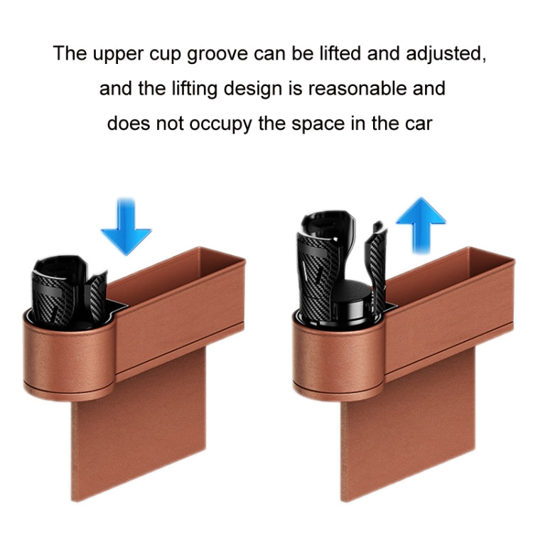 Car Seat Gap Storage Box Car Water Cup Holder Ashtray, Color: Left Carbon Fiber - Stowing Tidying by PMC Jewellery | Online Shopping South Africa | PMC Jewellery | Buy Now Pay Later Mobicred