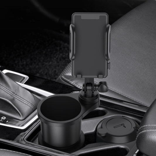 2 in 1 Car Mobile Phone Holder Multifunctional Water Cup Beverage Holder(SD-1055) - Car Drink Holders by PMC Jewellery | Online Shopping South Africa | PMC Jewellery | Buy Now Pay Later Mobicred