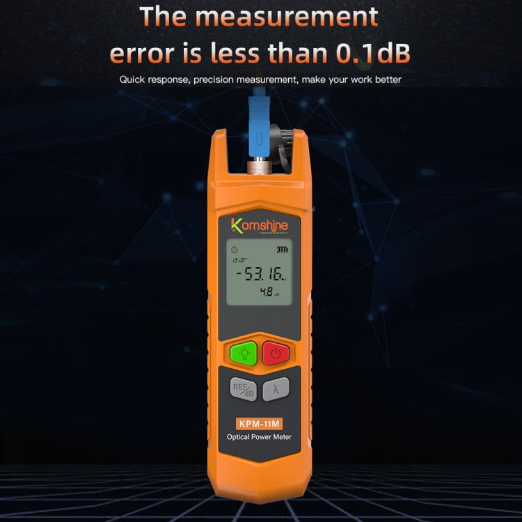 Komshine High Precision Optical Power Meter Mini Fiber Optic Light Attenuation Tester With LED, Specification: C-G/-50DBM to +26DBM - Fiber Optic Test Pen by Komshine | Online Shopping South Africa | PMC Jewellery | Buy Now Pay Later Mobicred