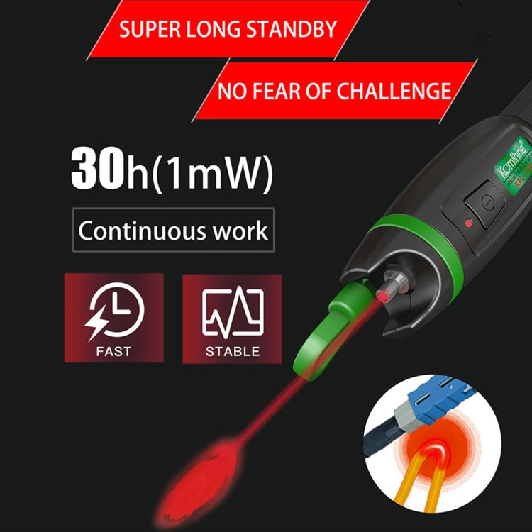 KomShine Metal Visible Laser Light Source Fiber Optic Red Light Pen, Model: KFL-11P-30MW - Fiber Optic Test Pen by KomShine | Online Shopping South Africa | PMC Jewellery | Buy Now Pay Later Mobicred