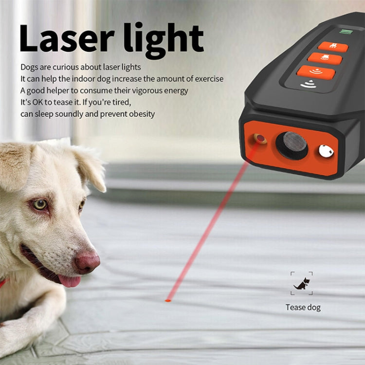 LED Flashing Light Handheld Ultrasonic Bark Arrester Frequency Conversion Dog Training Device(Dark Gray) - Training Aids by PMC Jewellery | Online Shopping South Africa | PMC Jewellery | Buy Now Pay Later Mobicred