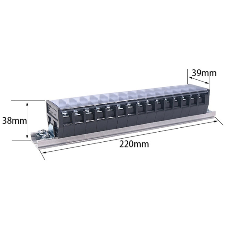 CHINT TD-2015 Terminal Block Rail Type Wiring Block Paralleling Wires Wire Connector - Booster Cable & Clip by CHNT | Online Shopping South Africa | PMC TechLife | Buy Now Pay Later Mobicred