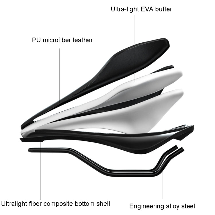 ENLEE E-ZD312 Bicycle MTB Saddle Cushion Super Soft Road Bike Saddle Pads, Model: H Model - Bicycle Saddle by ENLEE | Online Shopping South Africa | PMc TechLife | Buy Now Pay Later Mobicred
