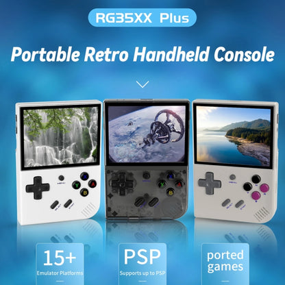 ANBERNIC RG35XX PLUS  Handheld Game Console 3.5-Inch IPS Screen Support HDMI TV 64GB+128GB(White) - Pocket Console by ANBERNIC | Online Shopping South Africa | PMC Jewellery | Buy Now Pay Later Mobicred