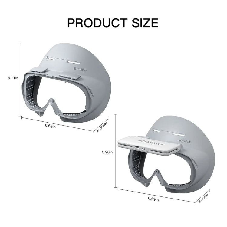 For PICO 4 Hibloks VR Glasses Face Cushion Widened Breathable Protector Pad, Spec: 2pcs Ice Silk - VR Accessories by Hibloks | Online Shopping South Africa | PMC Jewellery | Buy Now Pay Later Mobicred