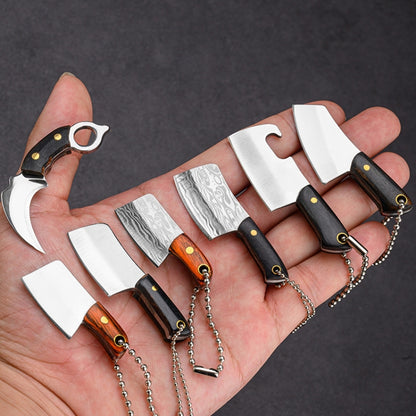 Mini Knife Keychain Portable Removal Express Pendant Accessory With Holster, Model: Small Machete - Burin &Cutting Knife by PMC Jewellery | Online Shopping South Africa | PMC Jewellery