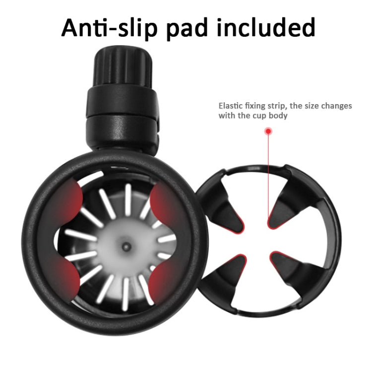 2 In 1 Baby Stroller Cup Holder Pram Milk Bottle Holder(Black) - Strollers Accessories by PMC TechLife | Online Shopping South Africa | PMC TechLife