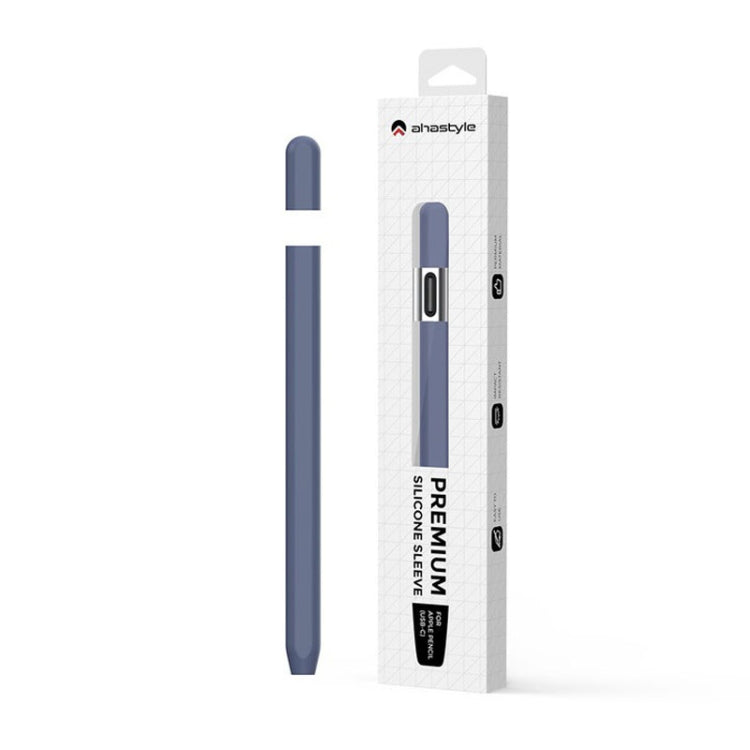 For Apple Pencil (USB-C) AhaStyle PT65-3 Silicone Same Color Protective Case(Gray) - Pencil Accessories by AhaStyle | Online Shopping South Africa | PMC Jewellery | Buy Now Pay Later Mobicred