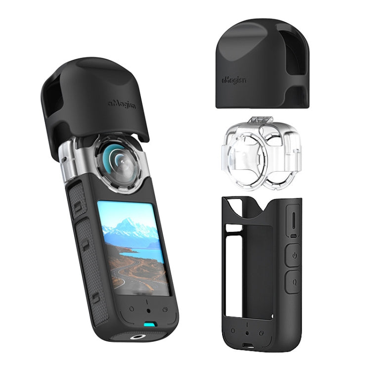 For Insta360 X3 AMagisn Protective Camera Accessories Silicone Case - Case & Bags by aMagisn | Online Shopping South Africa | PMC Jewellery