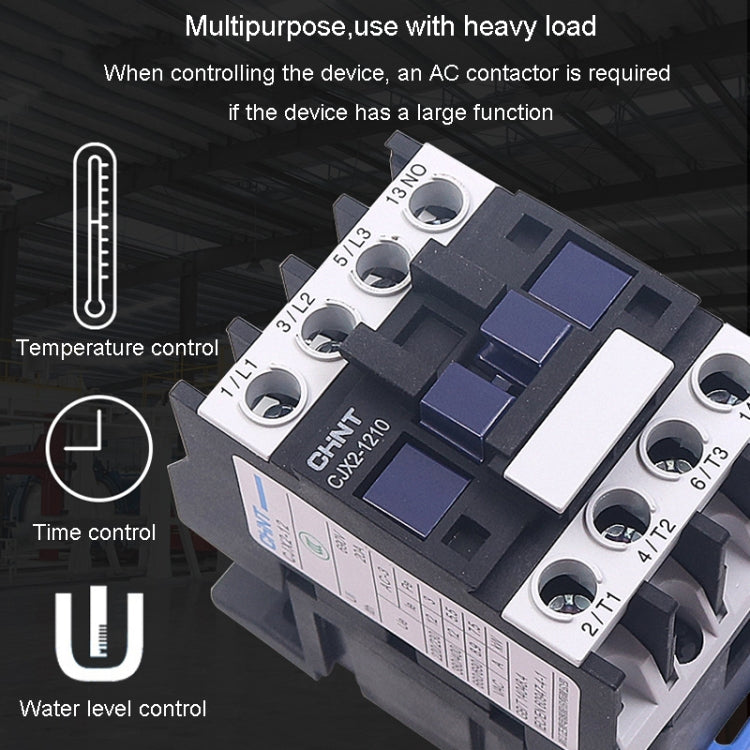 CHNT CJX2-1801 18A 220V Silver Alloy Contacts Multi-Purpose Single-Phase AC Contactor - Relays by CHNT | Online Shopping South Africa | PMC Jewellery | Buy Now Pay Later Mobicred