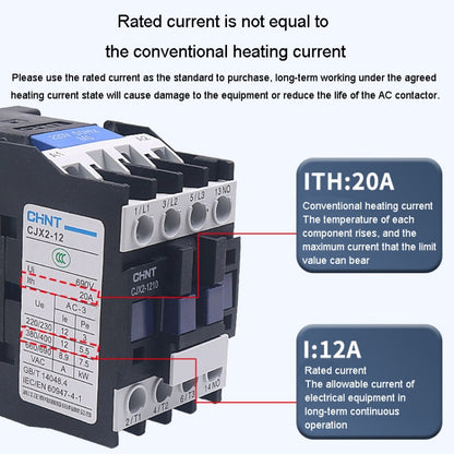 CHNT CJX2-1801 18A 220V Silver Alloy Contacts Multi-Purpose Single-Phase AC Contactor - Relays by CHNT | Online Shopping South Africa | PMC Jewellery | Buy Now Pay Later Mobicred