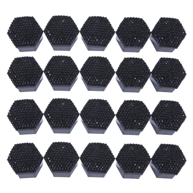 21pcs/set Diamond-encrusted Wheel Caps Tire Screw Protective Covers, Color: 21 Black - Tire Valve Caps by PMC Jewellery | Online Shopping South Africa | PMC Jewellery | Buy Now Pay Later Mobicred