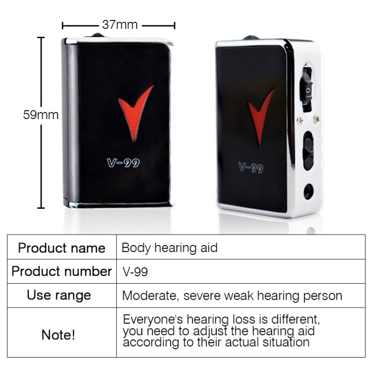 V99 Box Sound Amplifier Aid Hearing Aid Earphone - Hearing Aids by PMC Jewellery | Online Shopping South Africa | PMC Jewellery