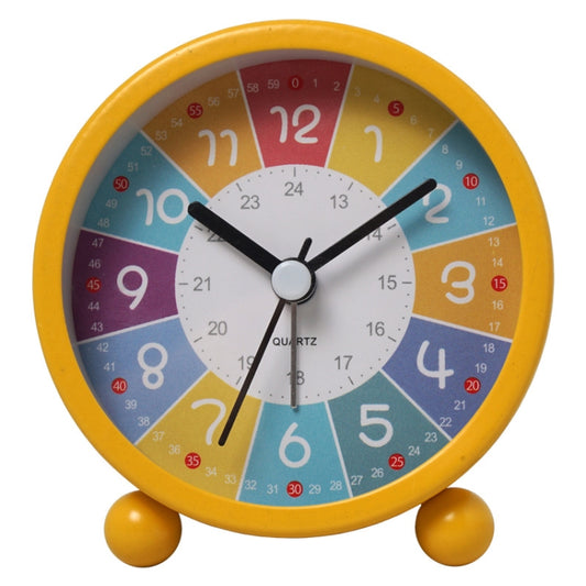 Children Educational Alarm Clock Desktop Mute Small Clock With Night Light, Style: Yellow - Novelty Clock by PMC Jewellery | Online Shopping South Africa | PMC Jewellery | Buy Now Pay Later Mobicred