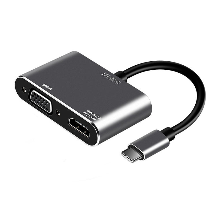 JINGHUA Z321 Multifunctional HUB Docking Station Converter, Interface: Type-C To HDMI+VGA - USB HUB by JINGHUA | Online Shopping South Africa | PMC Jewellery | Buy Now Pay Later Mobicred