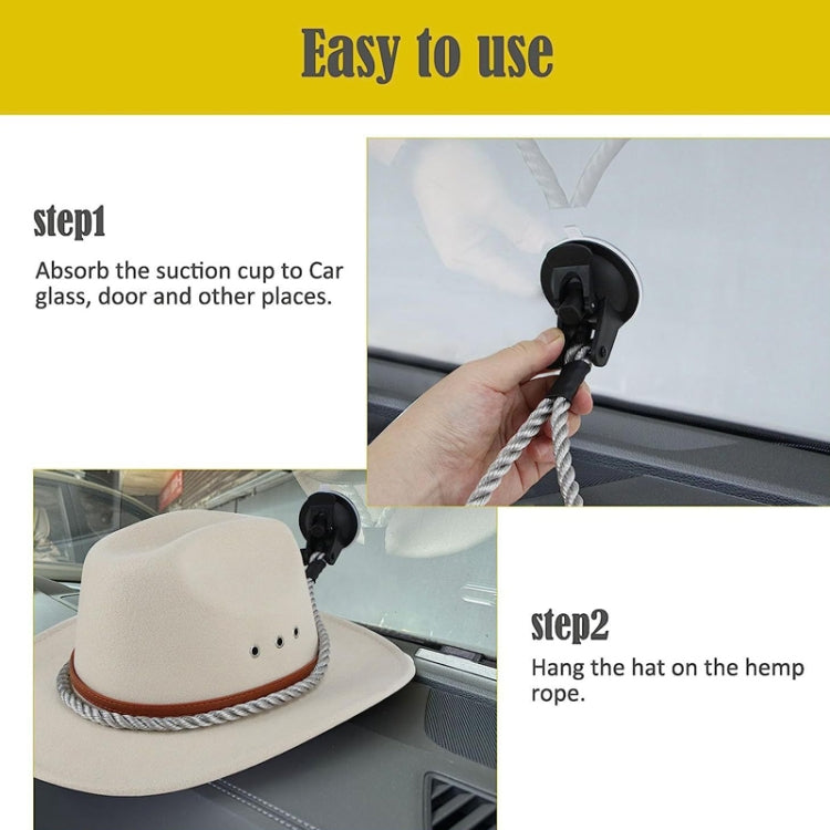 Car Cowboy Hat Rack Home Door Rear Hat Hook Holder, Color: Gray - Stowing Tidying by PMC Jewellery | Online Shopping South Africa | PMC Jewellery | Buy Now Pay Later Mobicred