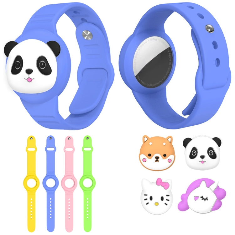 For AirTag Watch Strap Cartoon Cute Anti-lost Device Silicone Protective Cover, Color: Blue - Watch Strap Series by PMC Jewellery | Online Shopping South Africa | PMC Jewellery