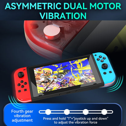 JOY-02 Gaming Left And Right Handle With RGB Lights Body Feel Bluetooth Gamepad For Switch / Switch OLED / Switch Pro / Switch Lite / Switch Joycon(Blue Red) - Gamepads by PMC Jewellery | Online Shopping South Africa | PMC Jewellery | Buy Now Pay Later Mobicred