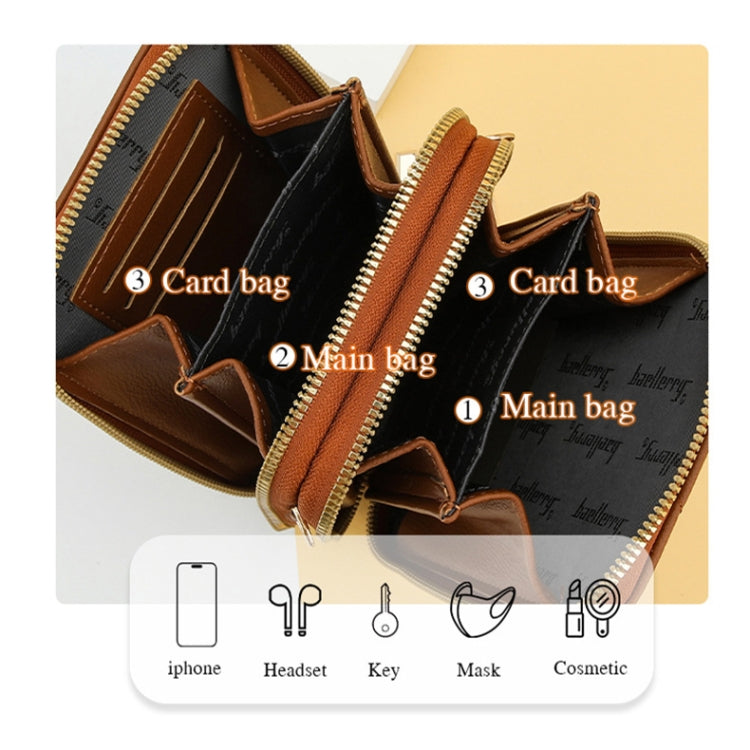 Baellerry N0111 Large Capacity Vertical Double-zipper Phone Bag Single-shoulder Messenger Bag(Black) - Single-shoulder Bags by Baellerry | Online Shopping South Africa | PMC Jewellery