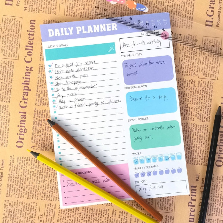 60pages /Book Weekly Planning Note Pad Schedule Time Management Planning Notebook(Jh002) - Notebooks by PMC TechLife | Online Shopping South Africa | PMC TechLife